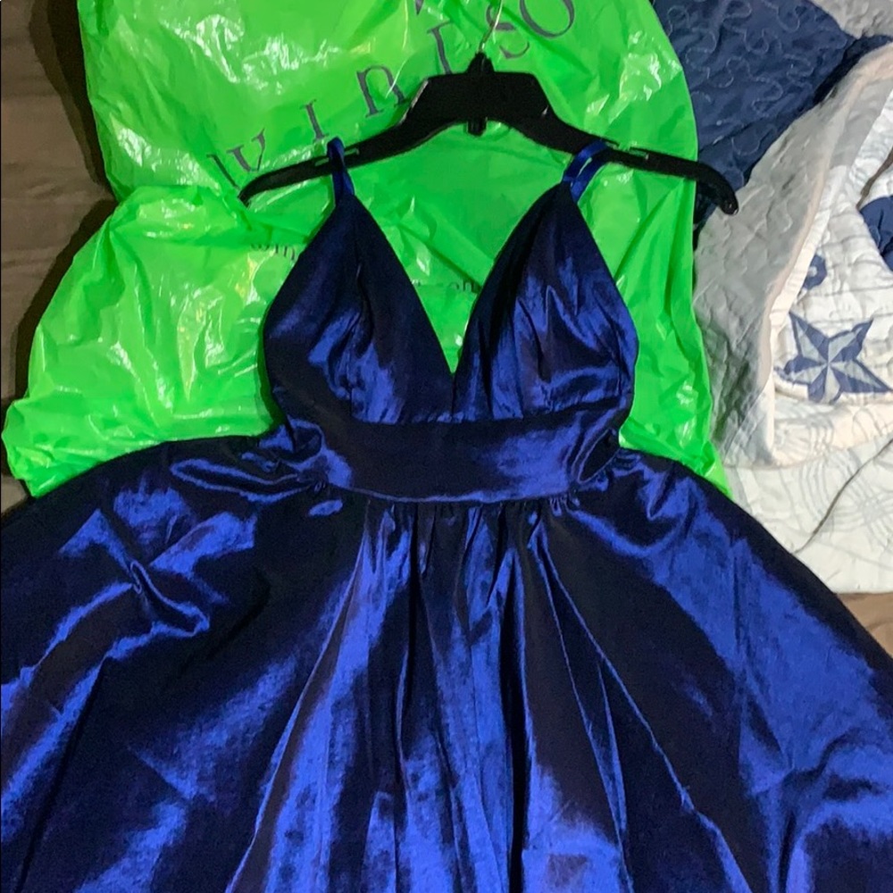 Dark blue party dress